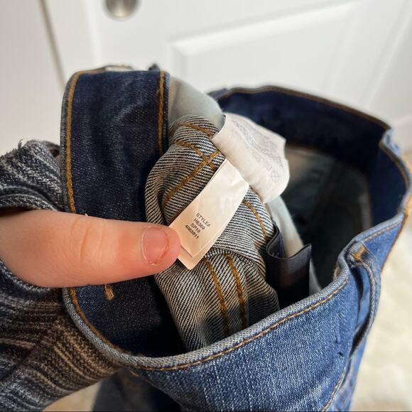 Madewell 10” High Rise Skinny Button Fly Raw Hem Jeans Size 23 - Picture 10 of 10